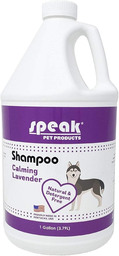 Natural Dog Shampoo, Calming Lavender, 1 Gallon by SpeakPetProducts
