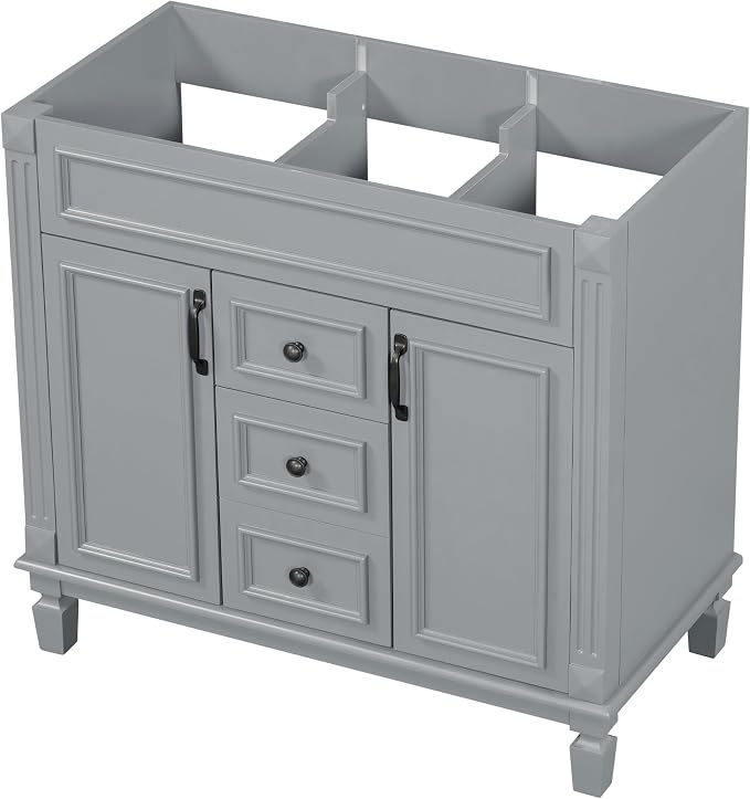 Favfurish 36" Bathroom Vanity Without Top Sink, Modern Freestanding Bath - Image 4