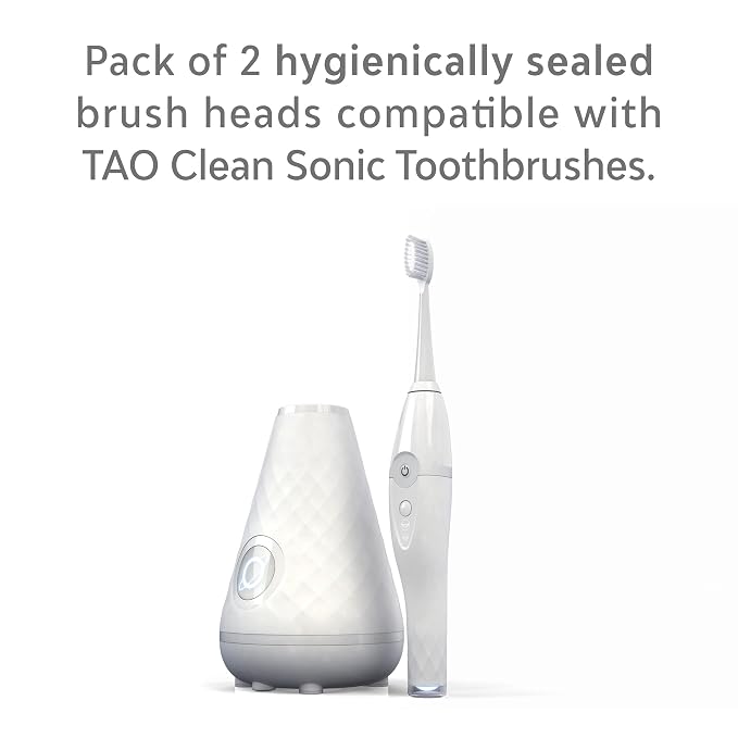 TAO Clean Sonic Electric Toothbrush Replacement Heads – Orthodontic Head – - Image 4