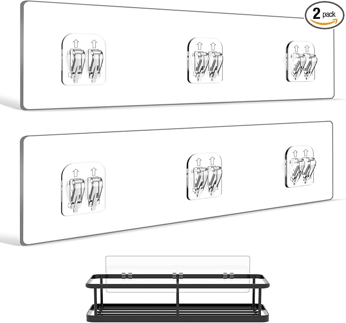 YASONIC 2-Pack Shower Caddy Adhesive Replacement by YASONIC