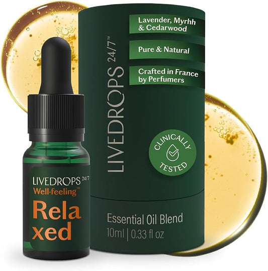 LIVEDROPS 24/7 Relaxed Essential Oil Blend by Livedrops247