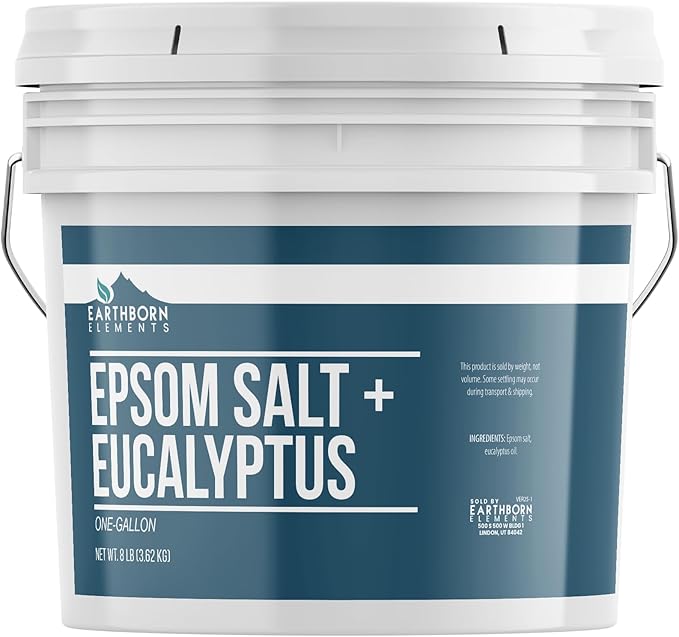 Earthborn Elements Eucalyptus Epsom Salt, Pure & Undiluted, Soothing Aroma by EarthbornElements