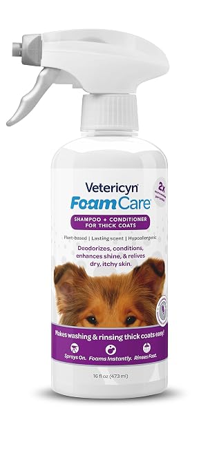 Vetericyn FoamCare Dog Shampoo and Conditioner by Vetericyn