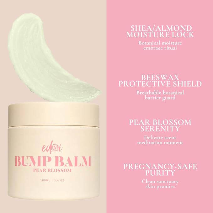 ed&i BUMP BALM for Pregnancy Stretch Mark Prevention, Belly Moisturizer for - Image 2
