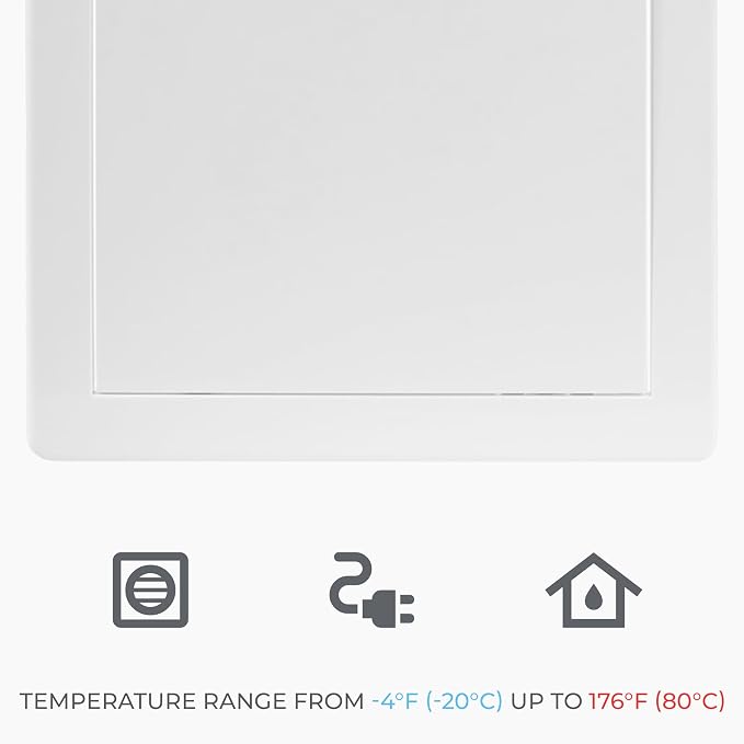 8x12 Inch White Access Panel – ABS Plastic Rectangular Wall & Ceiling Access - Image 6
