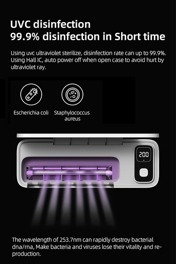 Toothbrush Cleaning Holder, Self Adhesive Toothbrush Cleaner, Timer Function - Image 3
