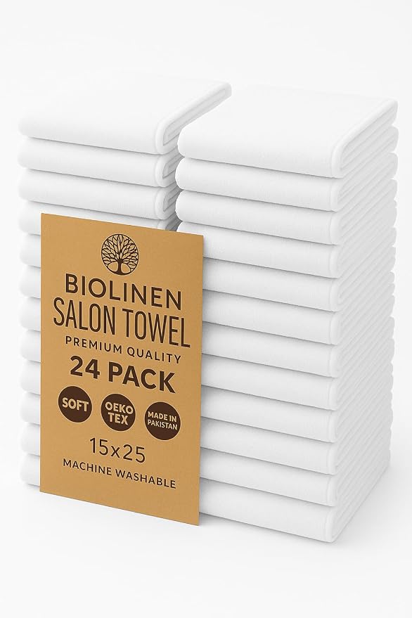 BIOLINEN Cotton Salon Towels Set by BIOLINEN