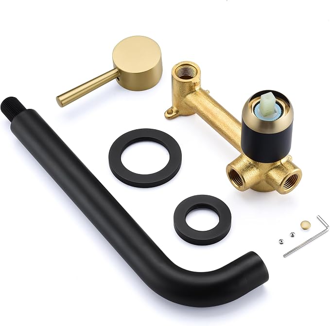 SUMERAIN Wall Mount Tub Faucet Bathroom Bathtub Faucet - Image 6