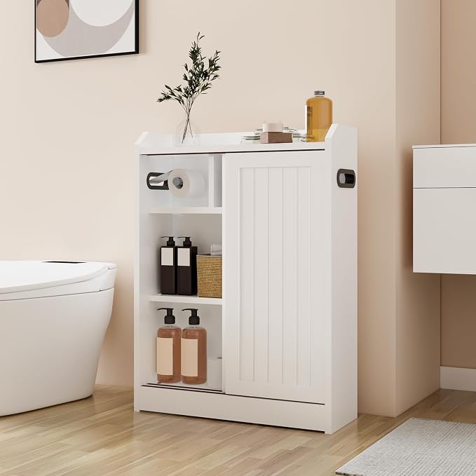 Small Bathroom Cabinet, Bathroom Storage Cabinet - Image 7