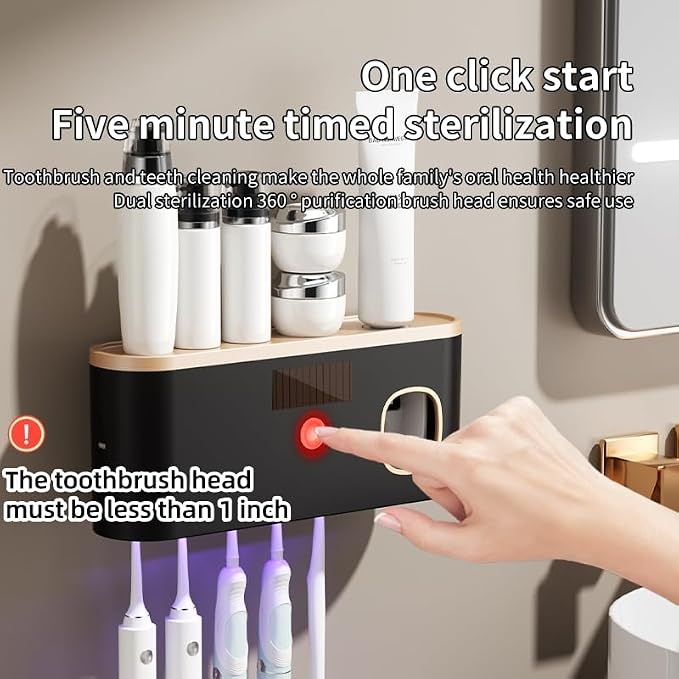 Toothbrush Holders for Bathrooms, Toothbrush Holder Wall Mounted - Image 3