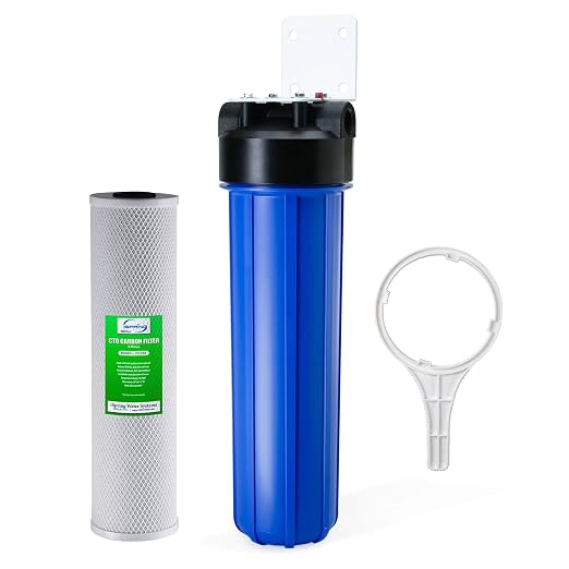 iSpring WGB12B 1-Stage Whole House Water Filtration System w/ 20” x 4.5” Carbon by iSpring