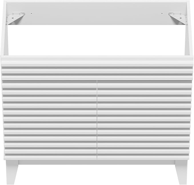 ROOMTEC 36" Bathroom Vanity, Mid-Century Freestanding Bathroom Vanity Cabinet - Image 6