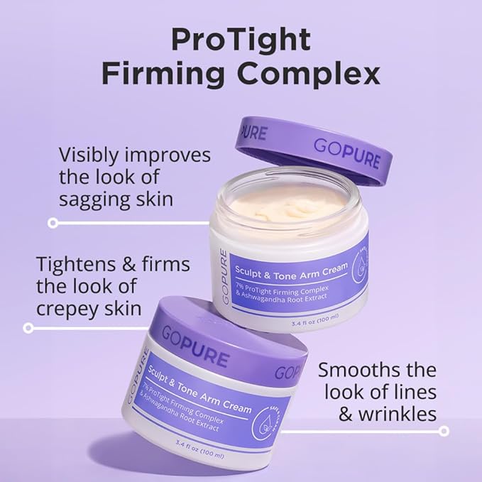 goPure Sculpt & Tone Arm Cream – Firming And Tightening Cream - Image 4