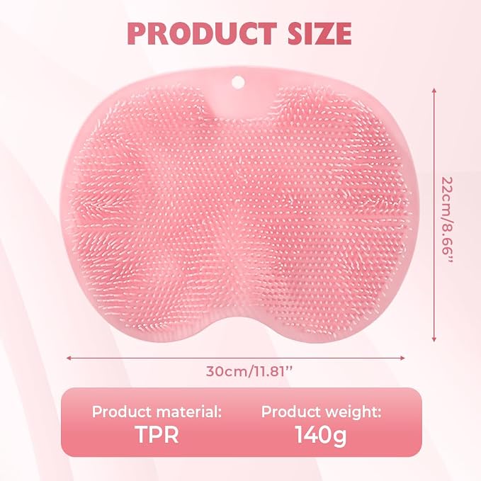 Silicone Shower Foot Scrubber Mat, 2025 Upgraded Exfoliating Bath Pad - Image 4