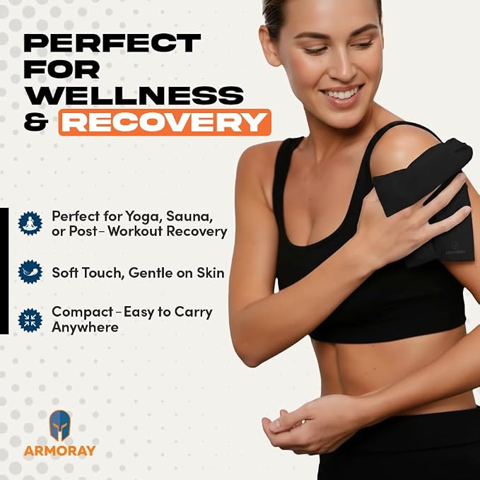 ARMORAY Sweat Absorbing Towel Handkerchief – Quick-Dry Microfiber Gym Towels - Image 5