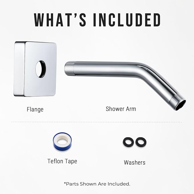 G-Promise All Metal 6-Inch Shower Arm - Image 7