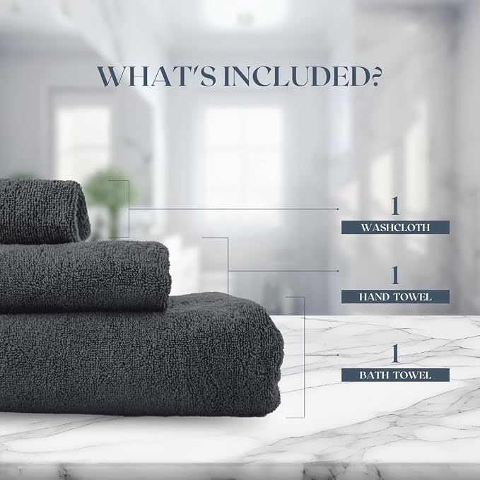 Egyptian Cotton Towel Set - Image 3