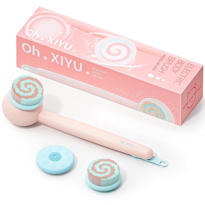 Electric Back Scrubber for Shower Body Brush, Waterproof Shower Body Scrubber by OhXIYU