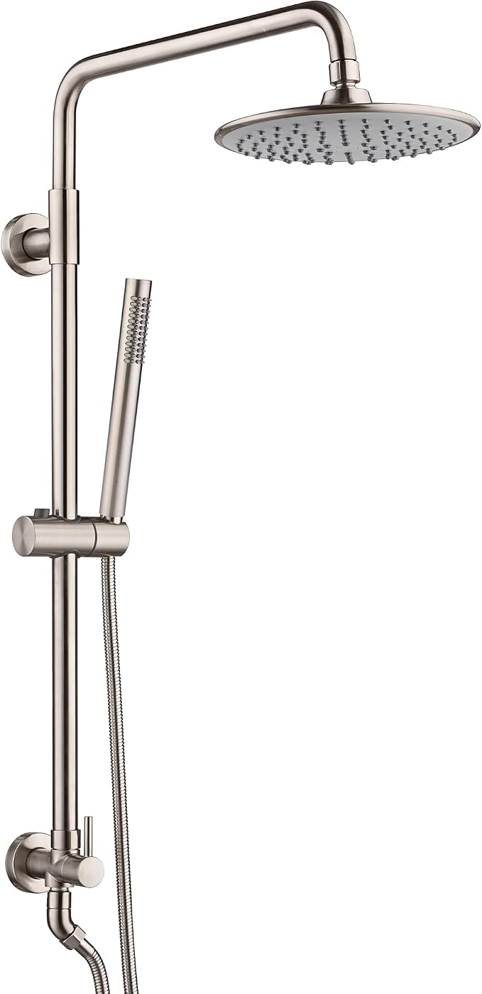 sumerain Brushed Nickel Retrofit Shower Systems by SUMERAINFAUCETS