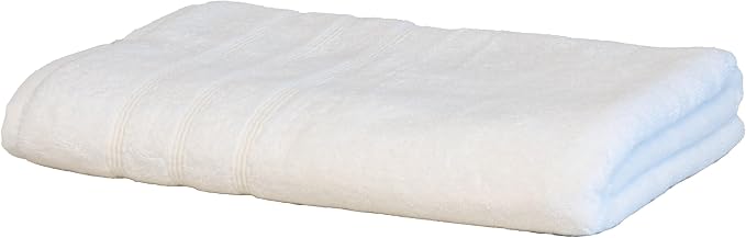 Mosobam Luxury Turkish Bath Towels 30X58 White Oversize 700 GSM Bamboo Viscose by Mosobam