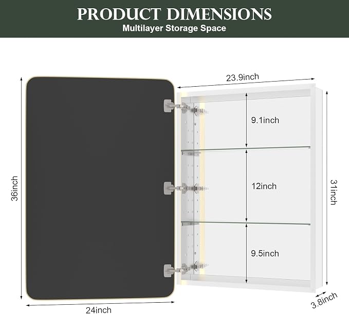 WallBeyond Bathroom Medicine Cabinet - Image 2