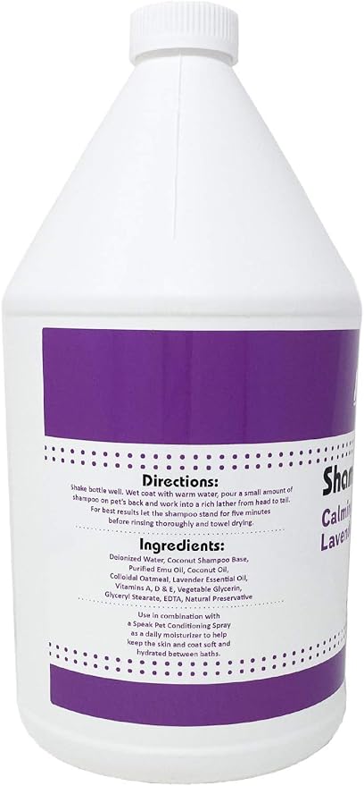 Natural Dog Shampoo, Calming Lavender, 1 Gallon - Image 2