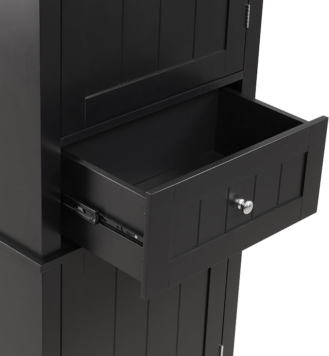 GERRIT 67.3" Tall Linen Cabinet, Modern Freestanding - Image 7