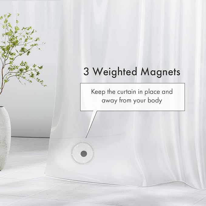 Amazer Plastic Shower Curtain Liner - Image 3