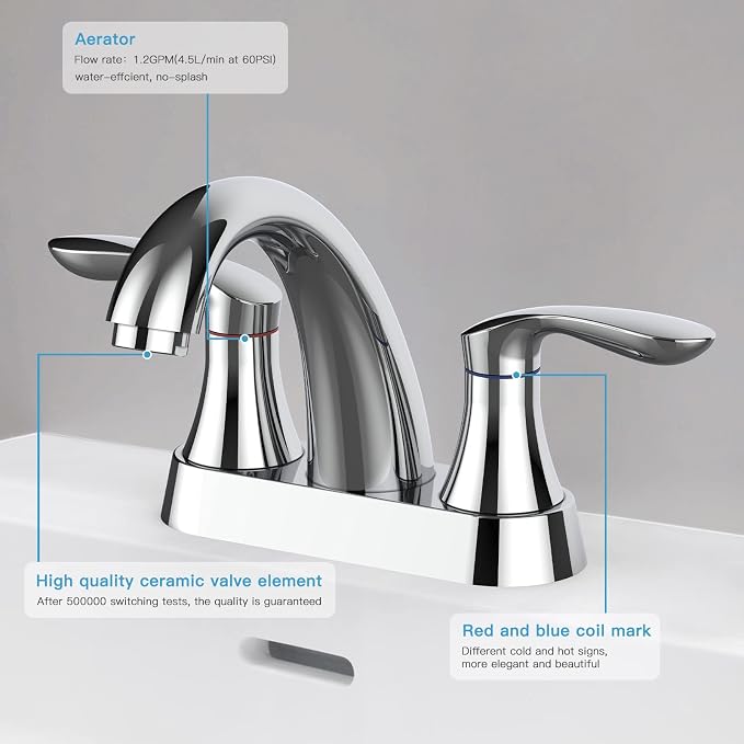 Bathroom Faucet, 4 Inch Bathroom Faucets - Image 3