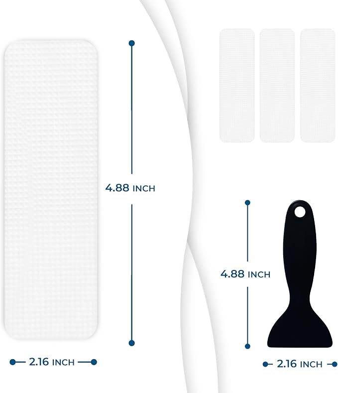 Anti Slip Shower Stickers 24 PCS, Premium Adhesive Bath Tub Stickers - Image 2