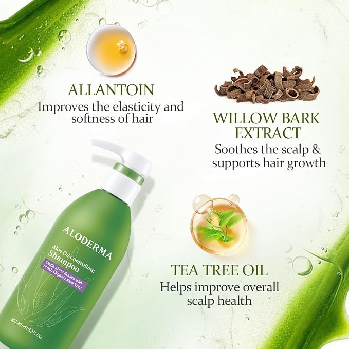 Aloderma Oil Controlling Shampoo Made - Image 2