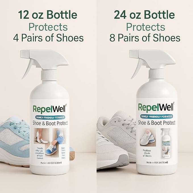 Shoe & Boot Stain & Water Repellent Eco-Friendly, Pet-Safe Spray Keeps Fabric - Image 2