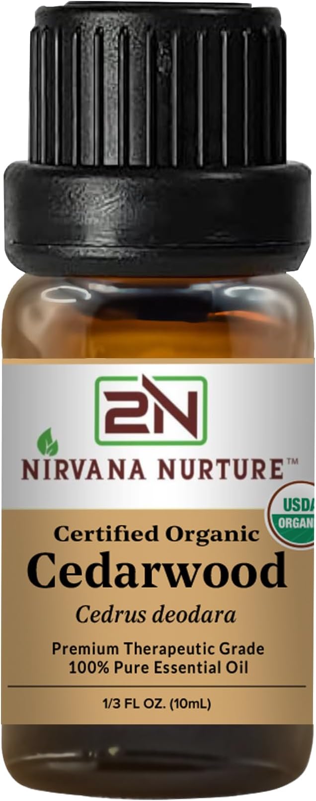 Cedarwood Essential Oil USDA Certified Organic, 100% Pure Natural Premium Grade by NirvanaNurture