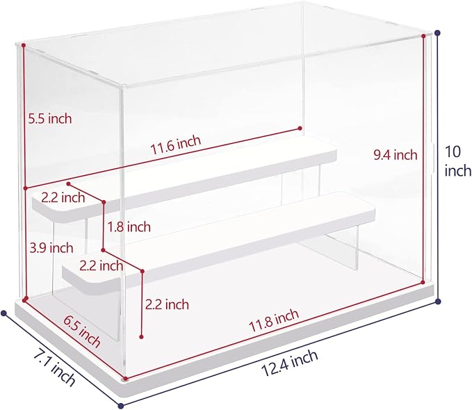 Choowin 3 Tier Clear Acrylic Display Case - Image 2