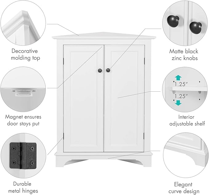 Spirich Floor Corner Cabinet - Image 5