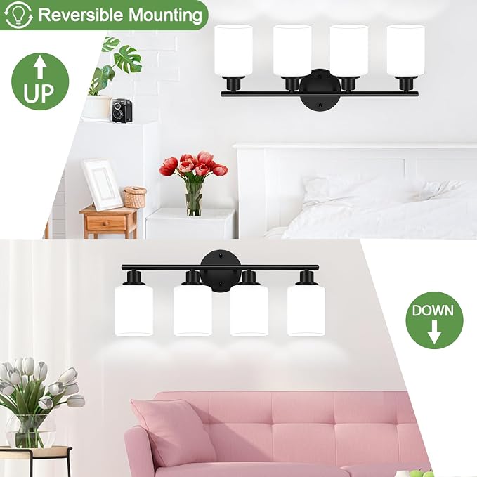 4-Light Bathroom Light Fixtures, Bathroom Wall Lamp - Image 8