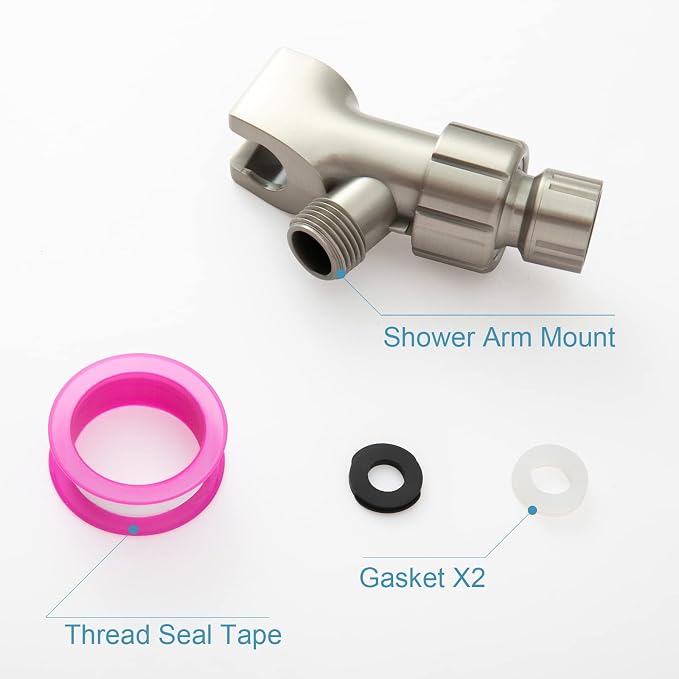 OFFO Shower Head Holder for Handheld Shower Head, Brushed Nickel Adjustable - Image 7