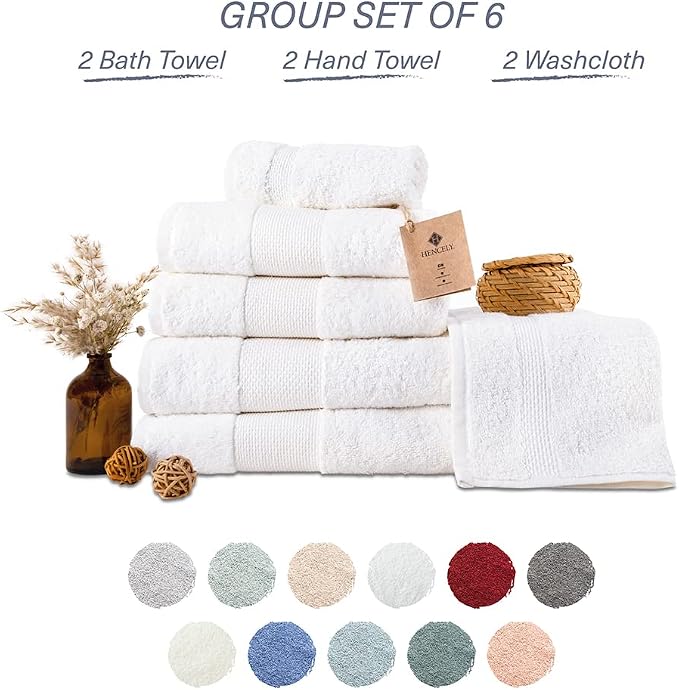 Hencely 6-Piece Bath Towel Set - Image 4