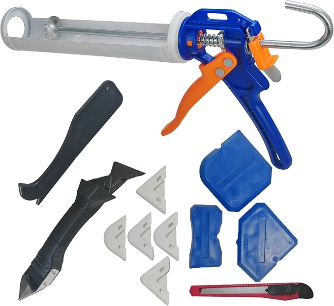 Caulking Gun Kit with Caulking Gun, Sealant Removal Tools, Sealant Finishing by Unknown