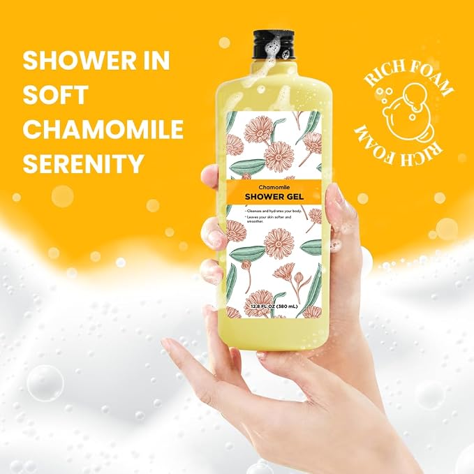 Bubble Bath for Women, Chamomile Shower Gel Gifts Set, Mother's Day Gifts for - Image 3