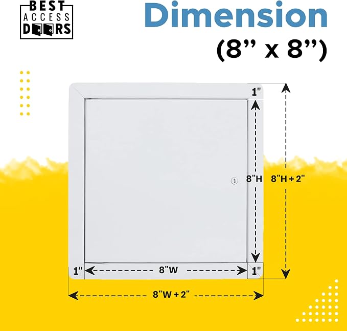 Best 8" x 8" Universal Access Panel – Flush Steel Door - Image 3