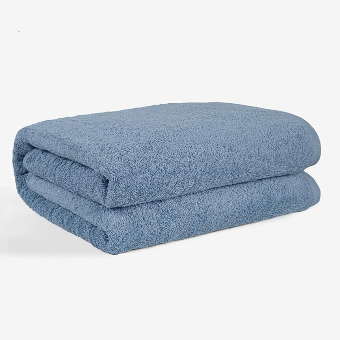 SALBAKOS 100% Turkish Cotton Jumbo Bath Sheet Towel Oversized 40x80 inch | by SALBAKOS