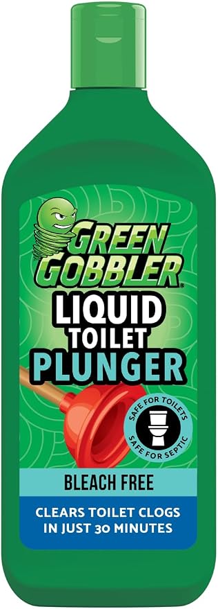 Green Gobbler Liquid Toilet Plunger | Clog Remover | Safe by GreenGobbler