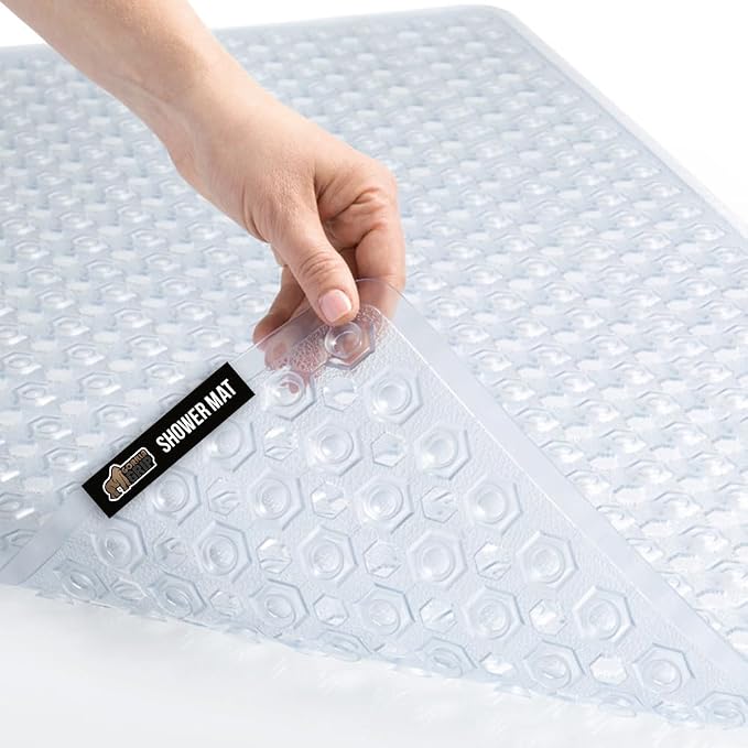 GORILLA GRIP Patented Bath Tub Shower Mat, Machine Washable Bathtub Floor Liner by GorillaGrip