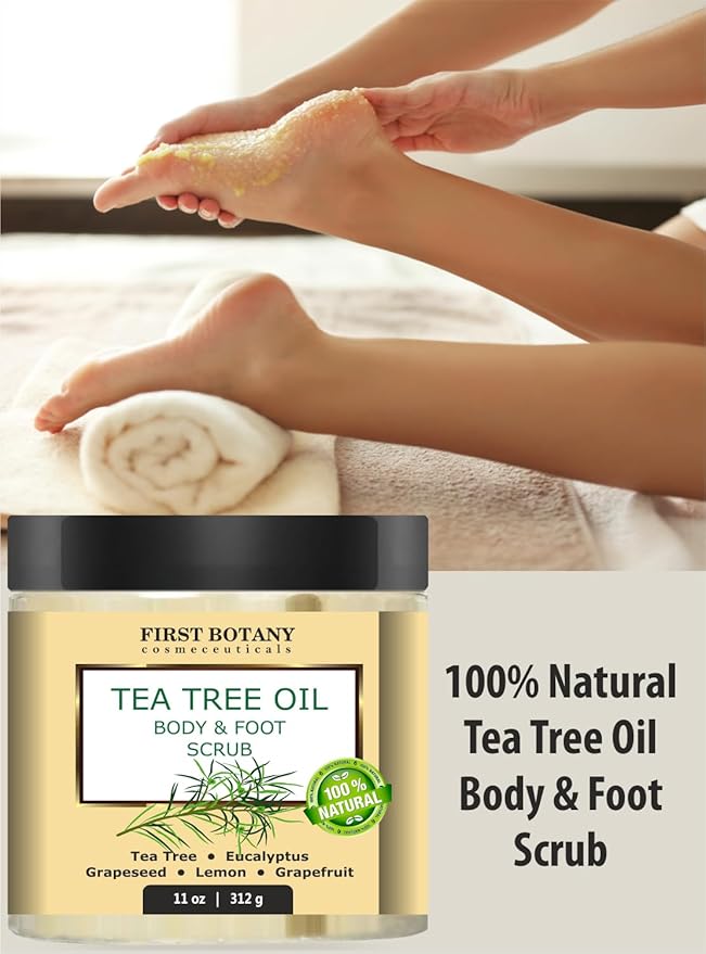 First Botany 100% Natural Tea Tree Oil Body & Foot Scrub - Image 2