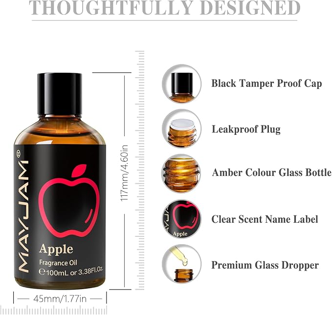 MAYJAM 100ML/3.38FL.OZ Apple Fragrance Oils - Image 7