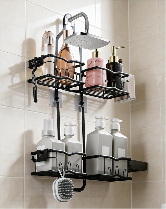 Shower Caddy Hanging, Rustproof Shower Organizer Over Showerhead by Unknown