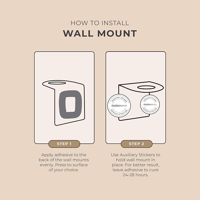 MaisoNovo Adhesive Soap Holder | Shampoo Bottle Holder Set of 2 - Image 7