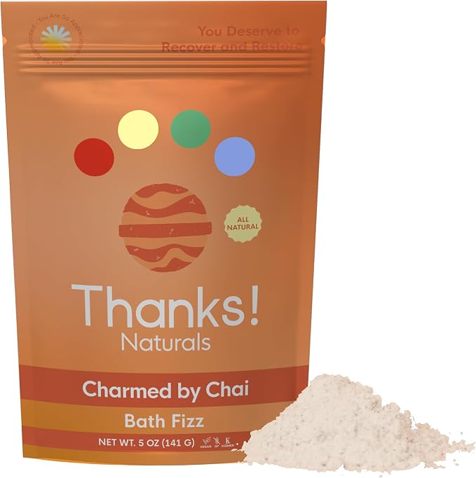 Bath Fizz, Charmed by Chai, Vegan & Natural Bath Fizz by ThanksNaturals