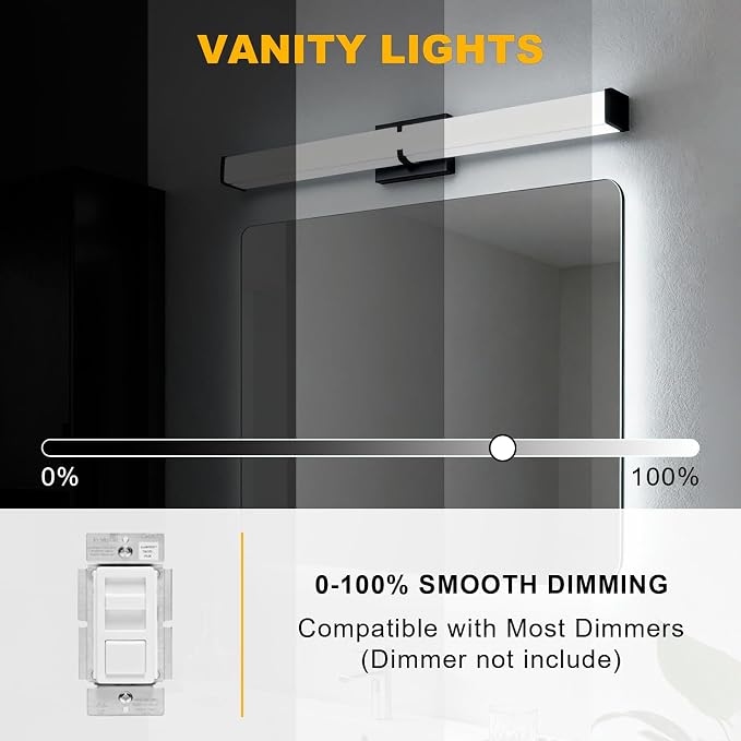 Bathroom Light Fixtures: 31.5 Inch ETL Certified LED Bathroom Vanity Light - Image 6